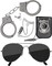 Kids Spy Set Accessories - Cool Spy Gadgets Equipment for Detective Costumes with Sunglasses, Ear Piece, Badge, and Handcuffs